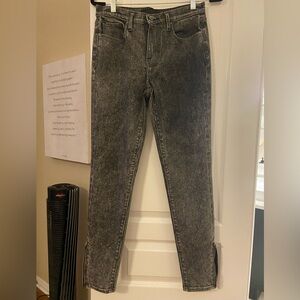 Genetic Striped Jeans with Zip ankle